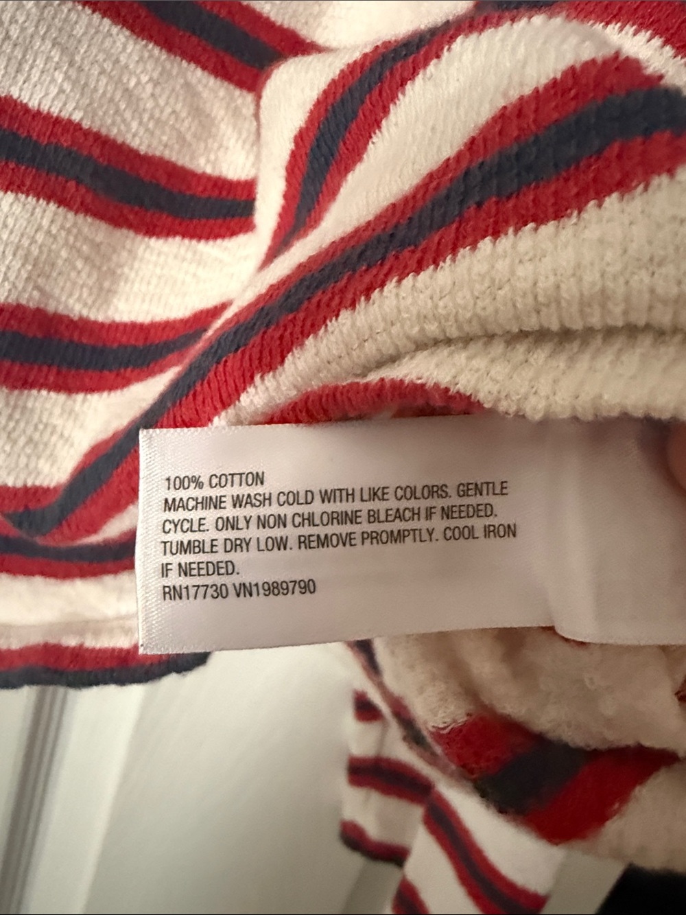 Universal Thread Striped Crewneck Sweater - White, Red & Navy - Picture 3 of 3